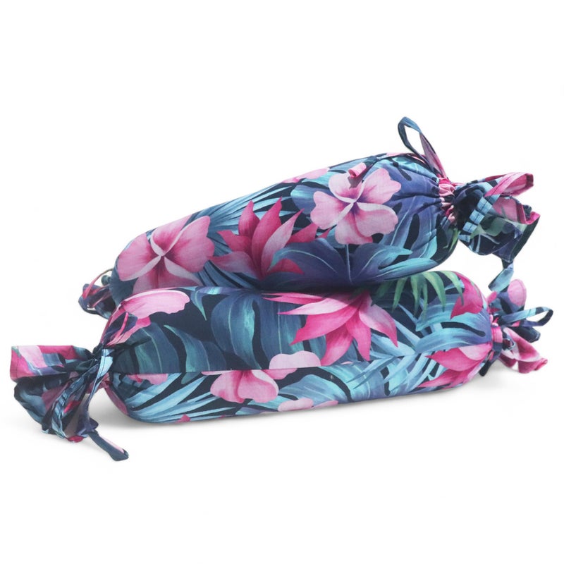 Kradyl Kroft Set of 2 Toddler Side Pillows | 100% Cotton Removable Covers | Leg and Playtime Pillows for Kids Above 12 Months (Tropika) - Image 2