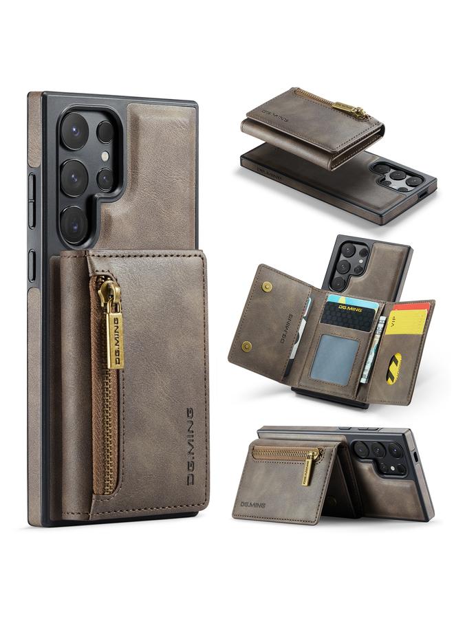 Dg Ming Case For Samsung Galaxy S24 Ultra 5G M5 Series Zip RFID Multi Card Detachable Leather Phone Case - Image 1