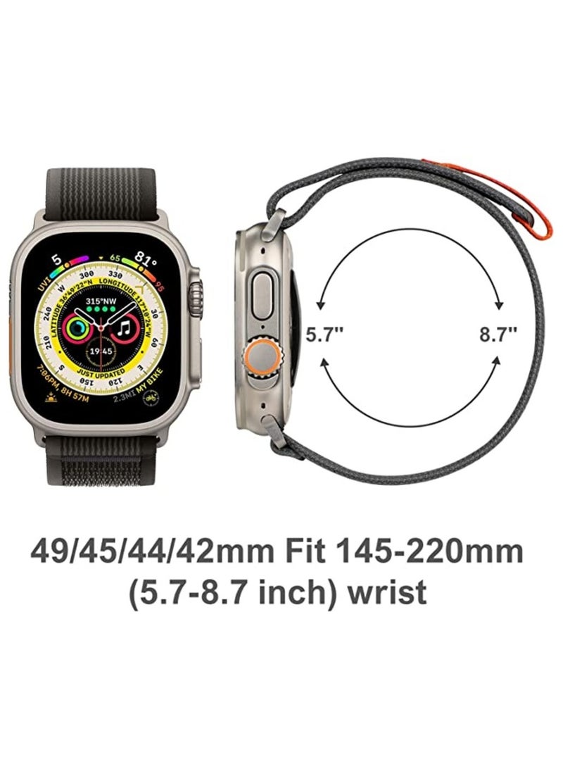 بيوينتي (عبوة من 3 ) سوار تريل لوب لساعة أبل الترا 1/2 49 مم 46 مم 45 مم 44 مم 42 مم سوار رياضي متوافق مع ساعة أي وتش أصدار 10 9 8 7 6 5 4 3 2 1 - Image 5
