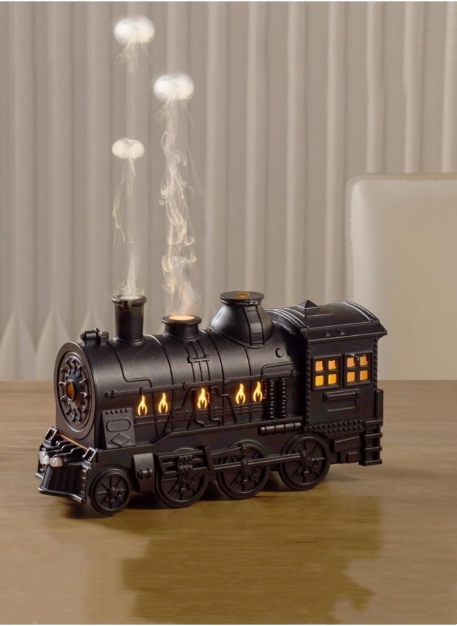 TIGER Humidifier, 300ml Aromatherapy Diffuser Essential Oil Air Humidifier, Train Diffuser for Large Room Essential Oil, Aromatherapy Diffuser Cool Mist with 2 Lights 2 Mist Modes Auto Off for Home Office Hotel  - Image 1