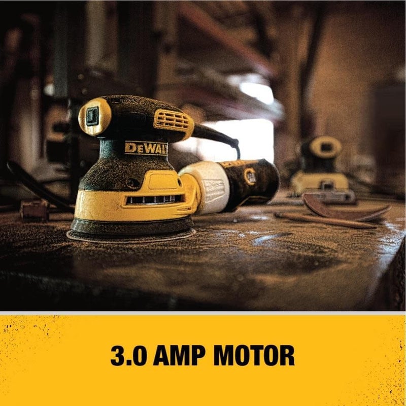 DEWALT DEWALT Orbital Sander Kit 5 inch 3 amp Corded 12000 OPM DWE6421K  - Image 5