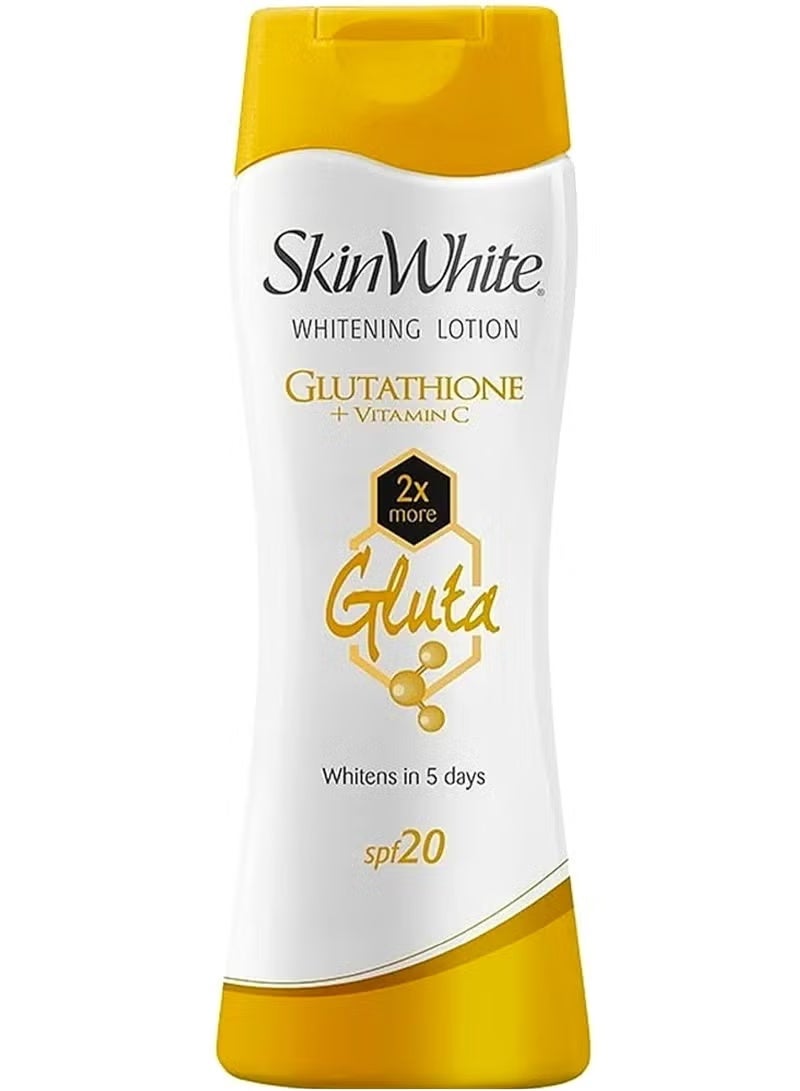 skin white Whitening Lotion Glutathione + Vitamin C SPF 20 - 100ml | Best Price Oman