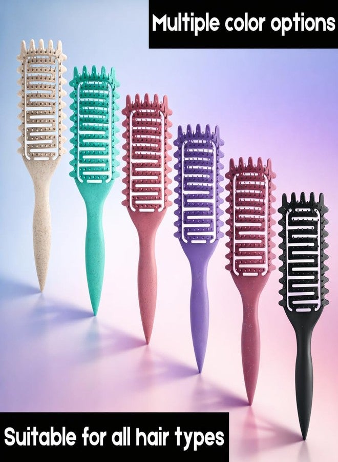 Yingbtr Curl Defining Brush,2024 Curly Hair Brush,Vented Hair Brush for Detangling, Shaping and Defining Curls For Women and Men Less Pulling (Solid black) - Image 4