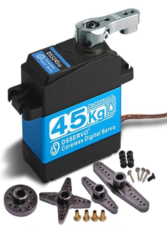 ZOSKAY 45kg high Torque Coreless Motor servo Metal Gear Digital and Stainless Steel Gear servo Motor servo for 1/8 1/10 1/12 RC Cars DIY (270 Degree) - Image 1