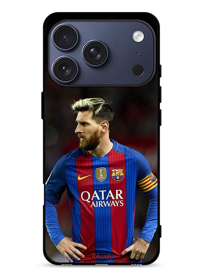Tolwak Apple iPhone 17 Pro Protective Case Cover Messi Barcelona - Image 1