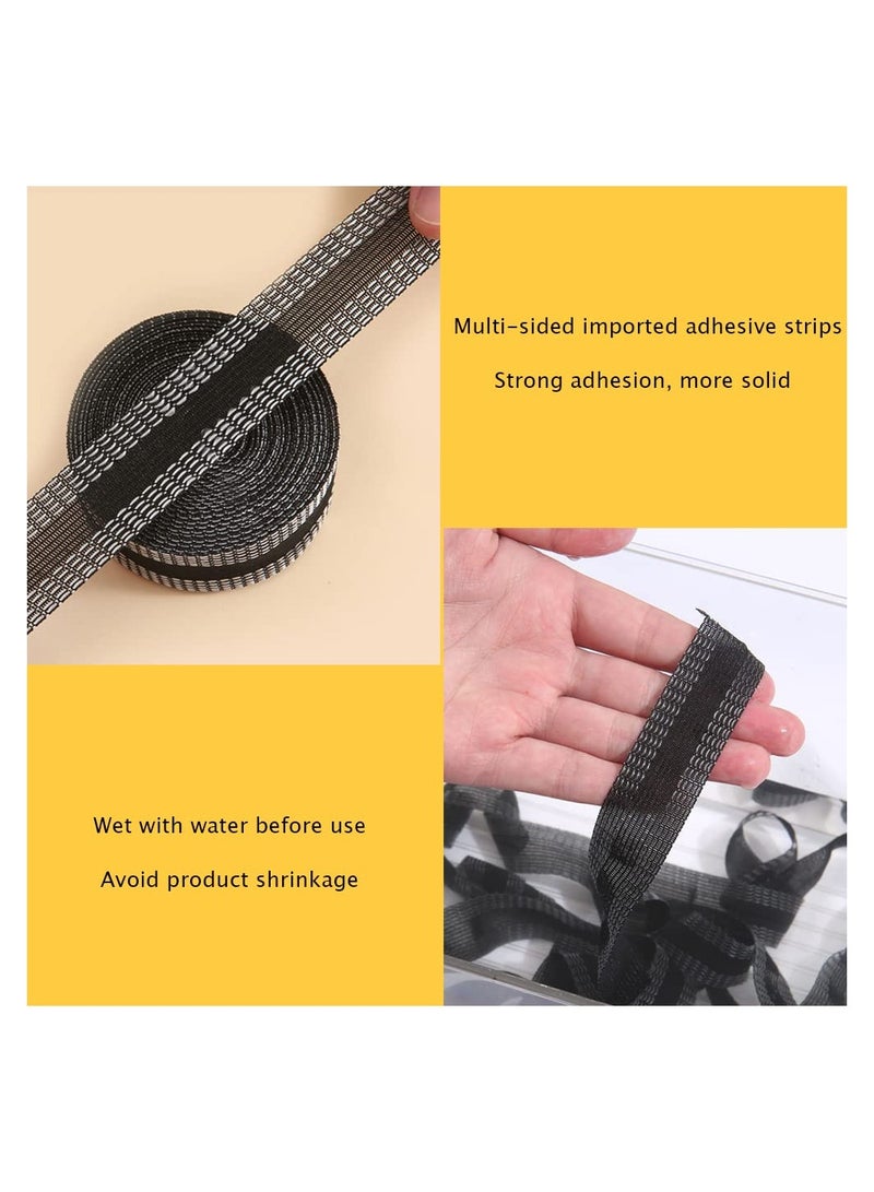 SYOSI 2Pcs 32.8ft Pants Edge Shorten Mouth Paste, Permanent Washable Iron-On Hem Clothing Tape, Sewing Adhesive Tape, Fabric Fusing Tape for Pants, Jeans, Clothes (Black) - Image 4