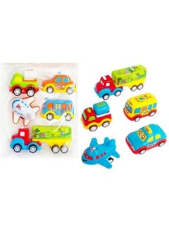 Manos Manos Diecast Truck,car,Bus,Aeroplane & auto Toy for Kids I Mini Size Toy for Kids I Pull Along Toy for kis 2 3 4 5 Years Old  - Image 1