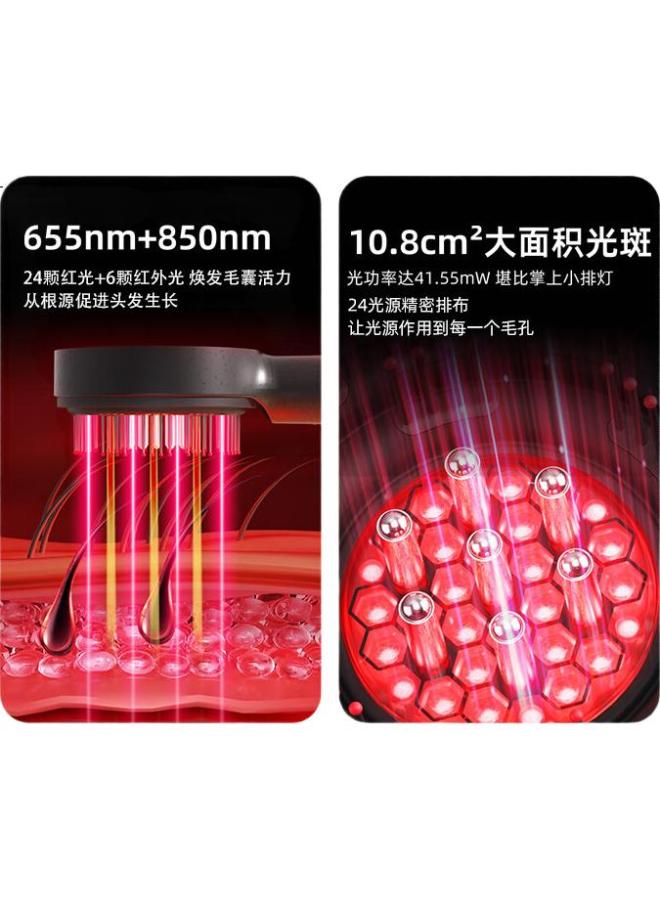 Breo Scalp3S Smart Scalp Massage Comb Deep Space Black, Red Light Hair Care Nourishing Scalp Head Massager, Gift For Boyfriend Girlfriend Parents Birthday Holiday Present - Image 2