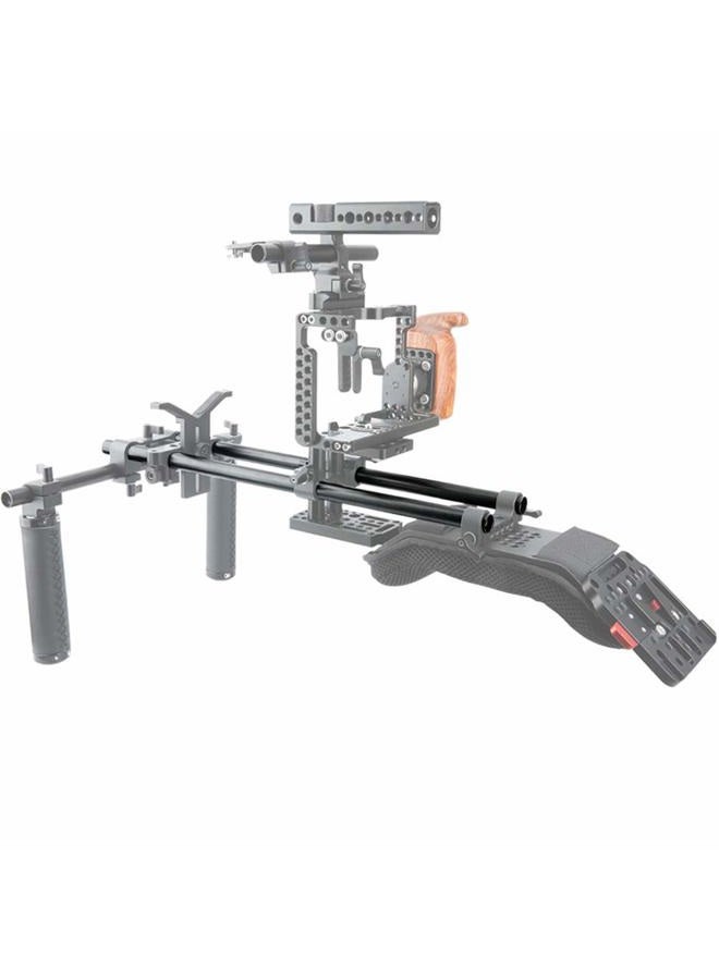 NICEYRIG 15mm Rod 16 Inch (40CM) Long for Shoulder Rig Rod Support System, Black Aluminum Alloy, Pack of 2-171 - Image 2