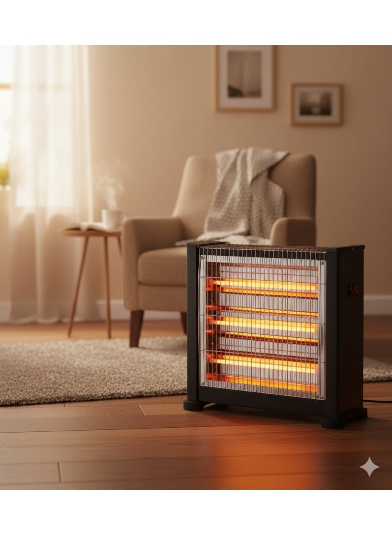 Microplus Electric Room Heater 2400W, 7-Tube Powerful Heating, Energy Efficient, PS-788 - Image 2