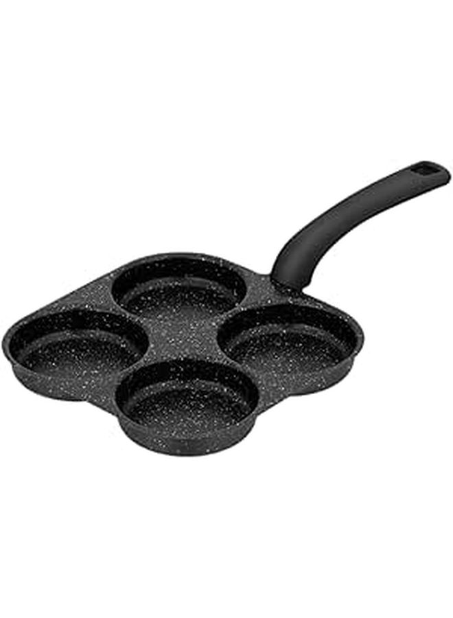 4 Cup Pancake Pan With Handle Multifunction Grill Frying Pan Nonstick Cooking Tool - Image 1