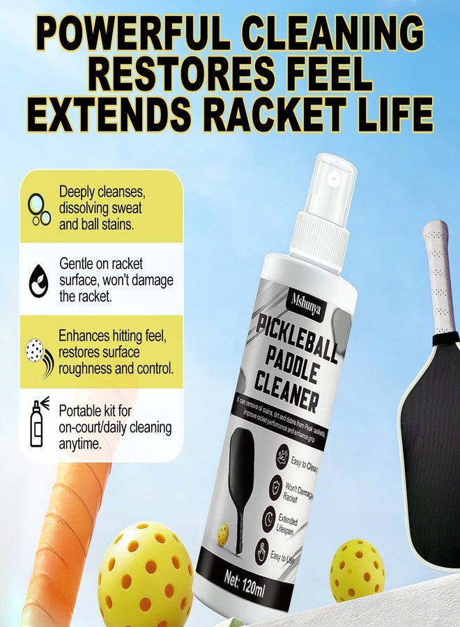 OverZyn 4.06 Oz Pickleball Paddle Cleaner, Restore the Luster of the Racket Surface - Image 2