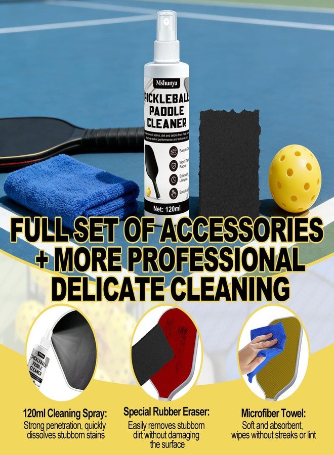 OverZyn 4.06 Oz Pickleball Paddle Cleaner, Restore the Luster of the Racket Surface - Image 4