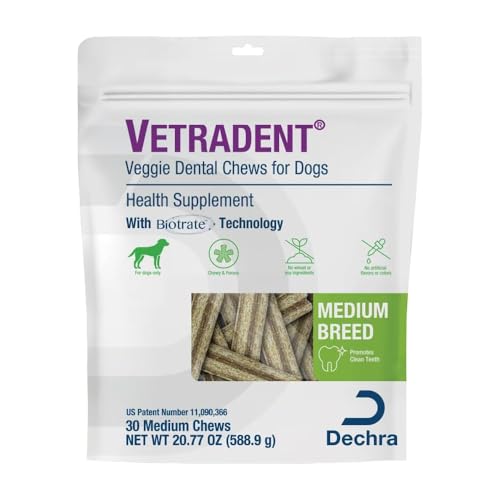 Vetradent® Veggie Dental Chews for Medium Dogs - Image 1