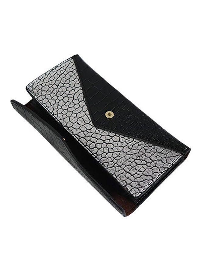 NIBEMINENT Leather Trifold Wallet And Pouch Black - Image 2