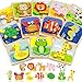 Benresive Wooden Toddler Puzzles 12pcs Animal Montessori Toys for 13 Year Old Boys  Girls Learning Educational Preschool Toys Great Easter Basket Stuffers Gifts for 1 2 3 Year Olds - Image 4