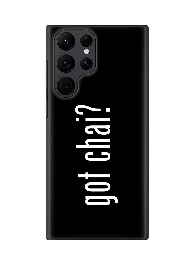 Stylizedd Case for Samsung Galaxy S22 Ultra 5G Snap Case Slim Snap Classic Series Shield Matte Finish Print - Got Chai - Image 1