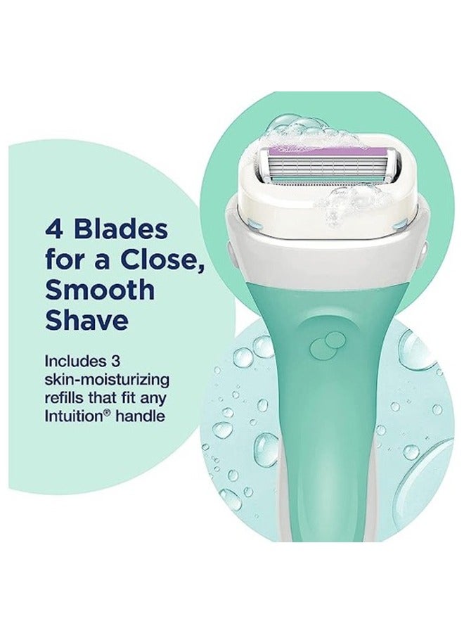 schick Schick Intuition Shaving razor and foaming mousse with Aloe Vera and Vitamin E  - Image 3