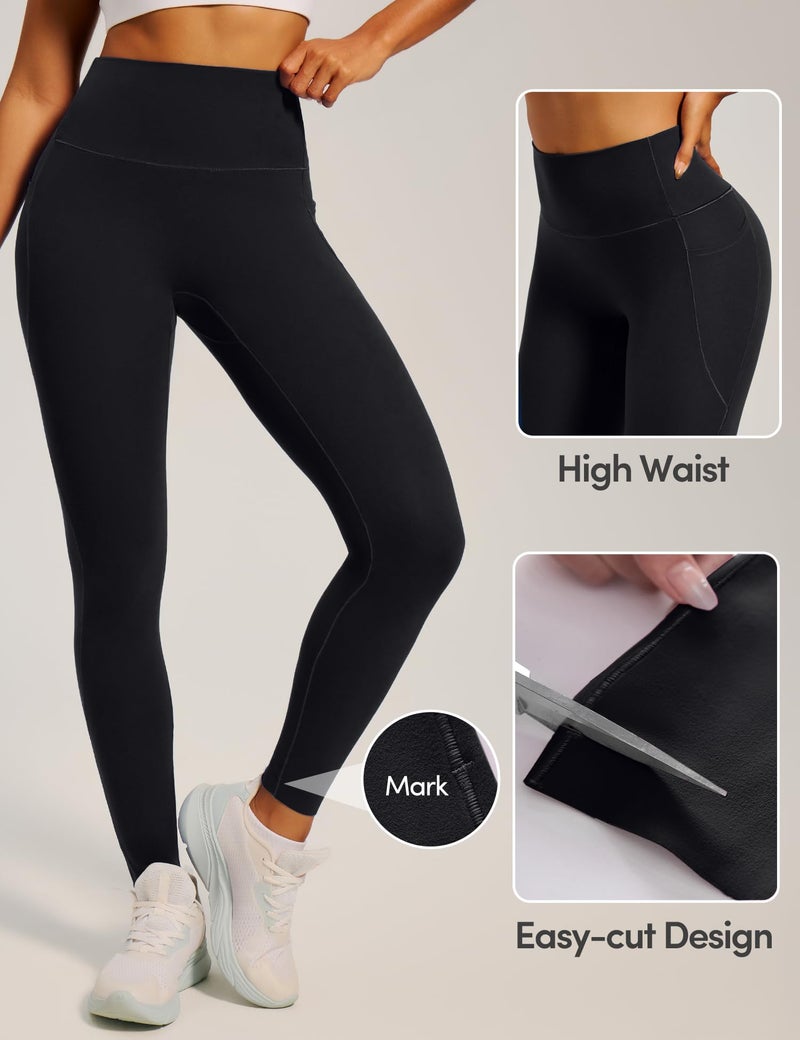 IUGA Invisible Scrunch Butt Lifting Leggings for Women No Front Seam Workout Leggings with Pockets Tummy Control Yoga Pants Black - Image 5