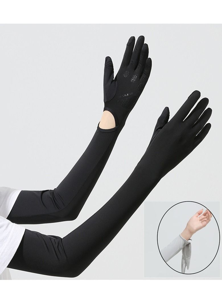 Women's Driving Gloves UV Protection Summer Sun Protection Gloves Ice Sleeve Gloves - Image 1