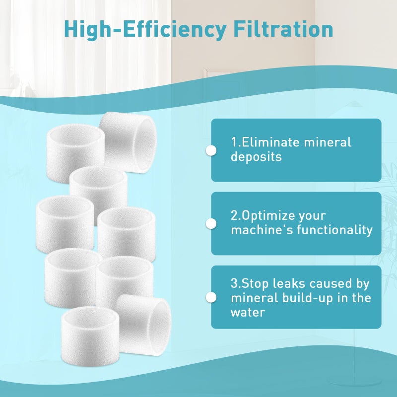 PINREK 30-pack Humidifier Filters Compatible with LEVOIT Humidifiers Model Classic160, Dual150, Dual200S, Classic300(S), LV600S, OasisMist 450S, Superior 6000S Series - Enhanced Humidification Efficiency - Image 3