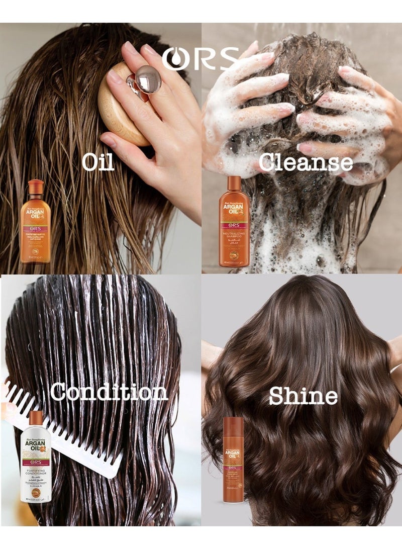ORS Neutralizing Shampoo Hair Strengthening with Argan Oil 400ml - Image 4
