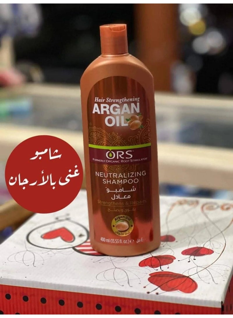 ORS Neutralizing Shampoo Hair Strengthening with Argan Oil 400ml - Image 3