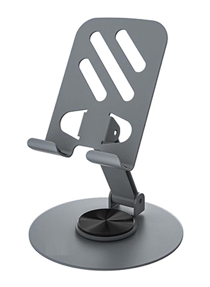 360°Rotating Phone Holder for Desk, Portable & Foldable Cell Phone Stand for Office & Kitchen, Adjustable Tablet Stand for All Mobile Phones, iPhone, iPad - Image 1