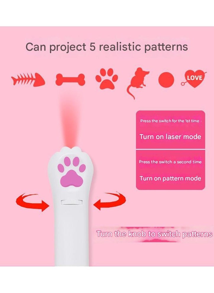 2 In 1 Multifunctional Cat Interactive Laser Toy With UV Light