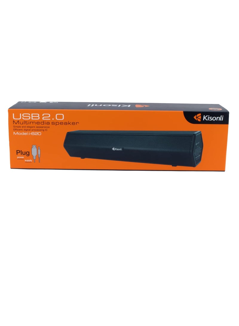 Kisonli Sound Bar Speaker USB2.0 Speaker i-620 - Image 4