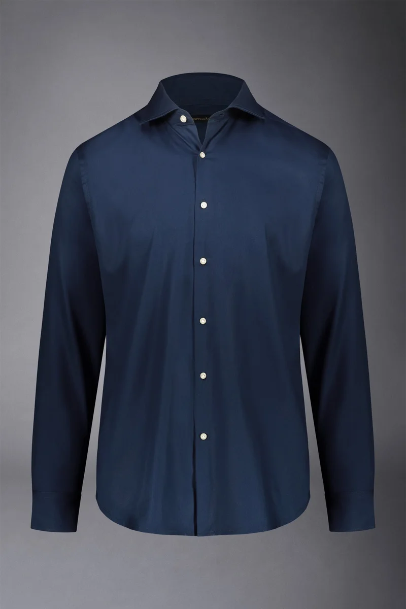 Men's regular fit french collar classic - DK Blue