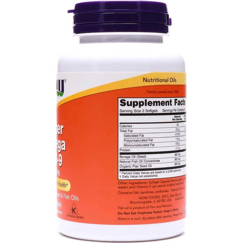 Now Super Omega 3-6-9 Softgel For Heart Health, Pack of 90's - Image 3
