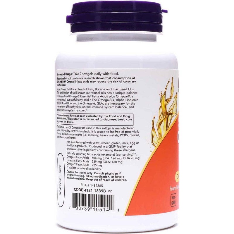 Now Super Omega 3-6-9 Softgel For Heart Health, Pack of 90's - Image 4