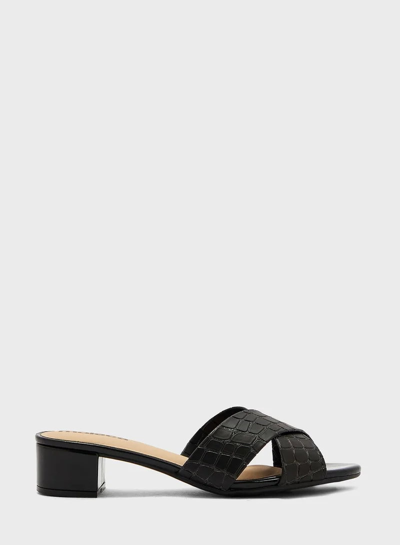 MOLECA Multi Strap Mid Heel Sandals