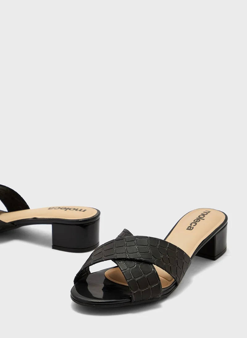 MOLECA Multi Strap Mid Heel Sandals