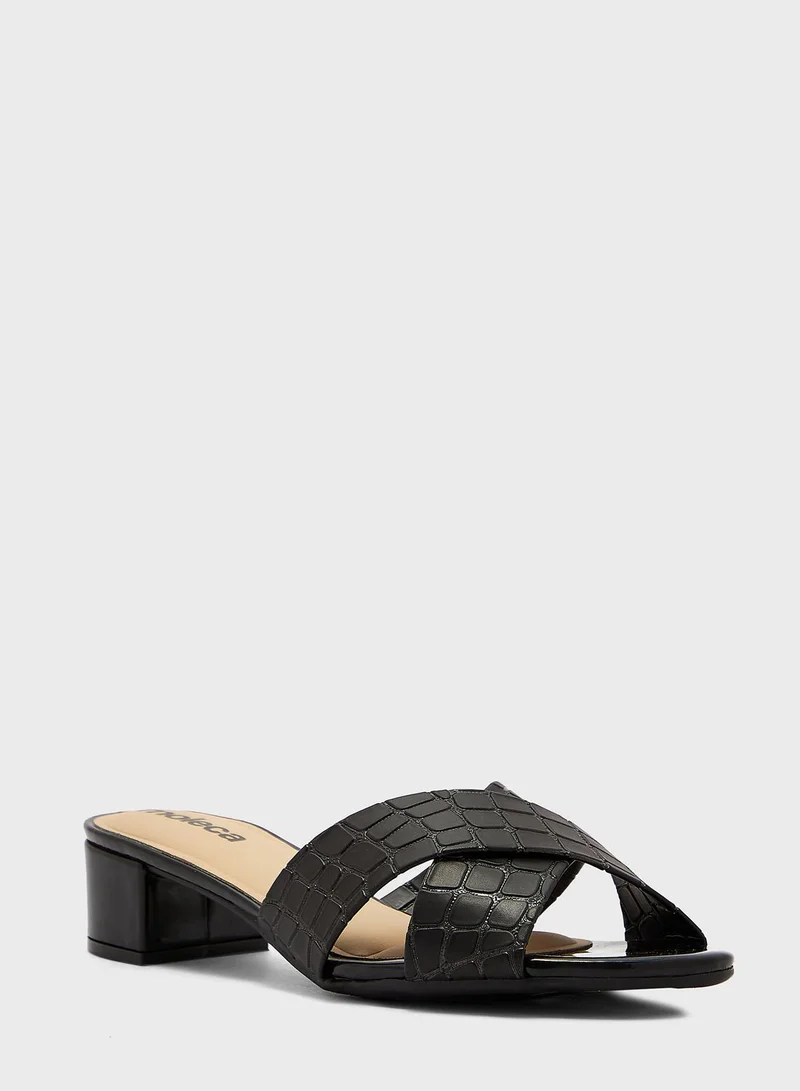 MOLECA Multi Strap Mid Heel Sandals