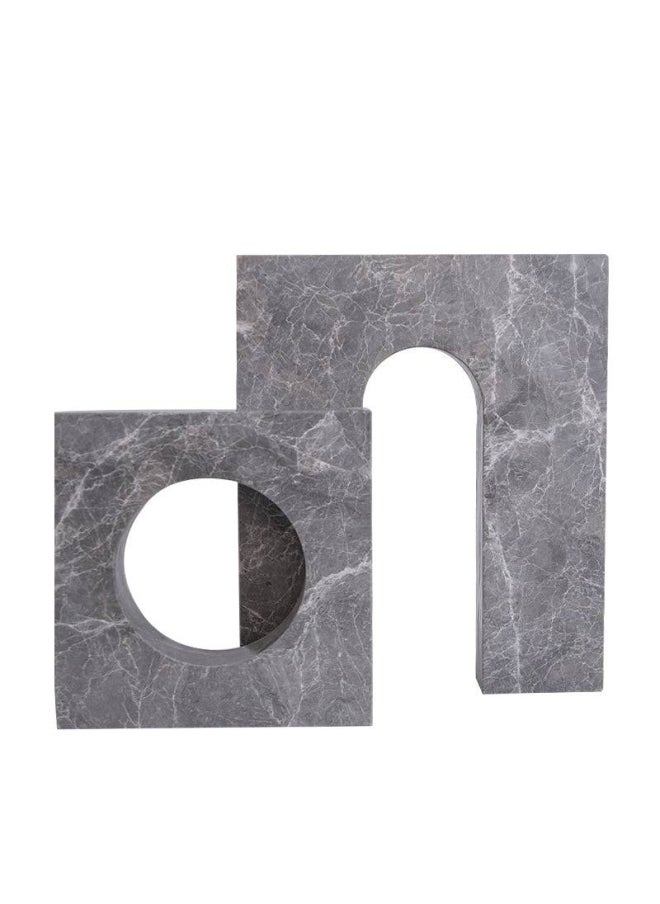 ebarza Grey Squre & Round Shape Vase-A Fb-T2027A  - Image 5