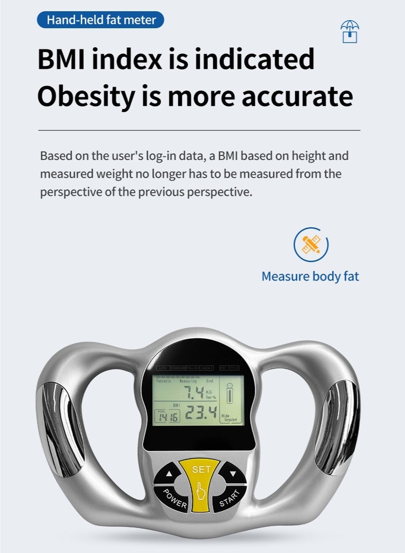general Body Fat Analyzer, Handheld Body Fat Measuring Instrument, Body Fat Measurement Bmi Meter, Fat Analyzer, Monitoring Body Fat Percentage Measuring Machine, Body Fat Tester, Fitness Analyzer, Multifunctional Portable Body Fat Measuring Device for Weight Loss, Fitness Monitoring, Personal Health - Image 4