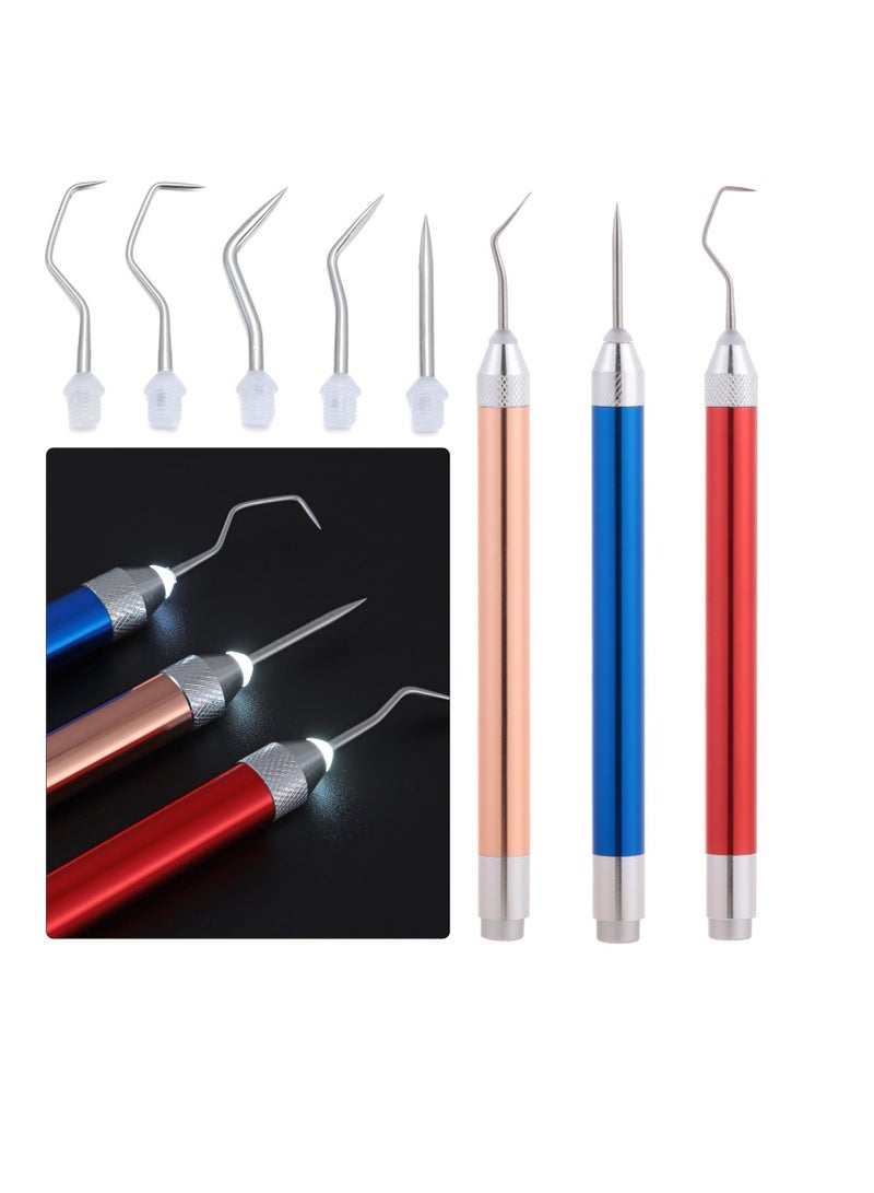 Excefore 3 Pcs LED Tools for Vinyl, Craft Vinyl Tools Kit Including Scissor, for Silhouettes Cameos, Lettering, Cutting, Splicing - Image 1