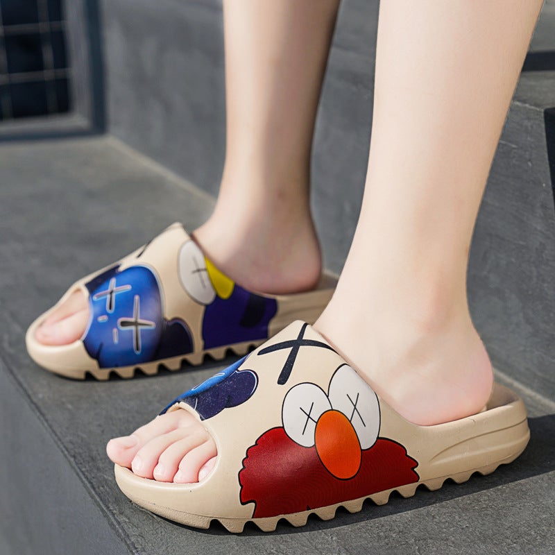 Fujian Manufacturers 2022 Summer Kanye Coconut Slippers Lovers Shoes Outdoor Wear Thick Bottom Tide Brand Vietnamese Beach Shoes Cool - Image 5