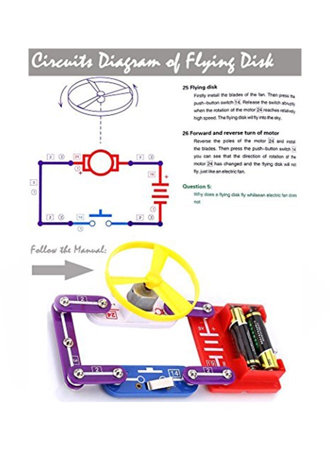 NIBEMINENT 58-Piece DIY Circuits Electronic Blocks Kit - Image 3