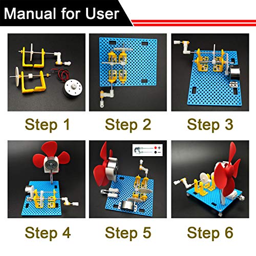 EUDAX DIY Dynamo Lantern Educational STEM Building Toy, Hand Cranked Power Generator,Generators Science Kit, Light Bulb Science Experiments Kits for Kids Age - Image 3