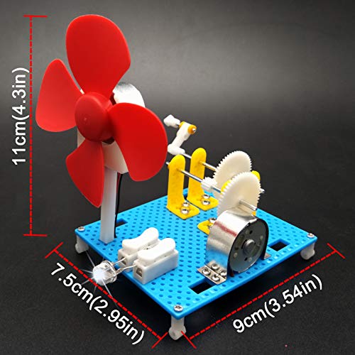 EUDAX DIY Dynamo Lantern Educational STEM Building Toy, Hand Cranked Power Generator,Generators Science Kit, Light Bulb Science Experiments Kits for Kids Age - Image 4