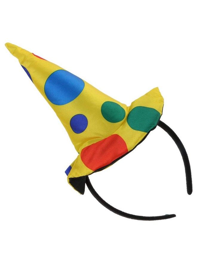 FRECI Clown Hat Headband Jumbo Polka Dots Headwear For Halloween Carnival Circus Costume Props B - Image 4