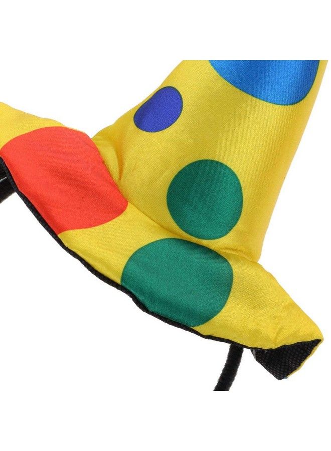 FRECI Clown Hat Headband Jumbo Polka Dots Headwear For Halloween Carnival Circus Costume Props B - Image 5