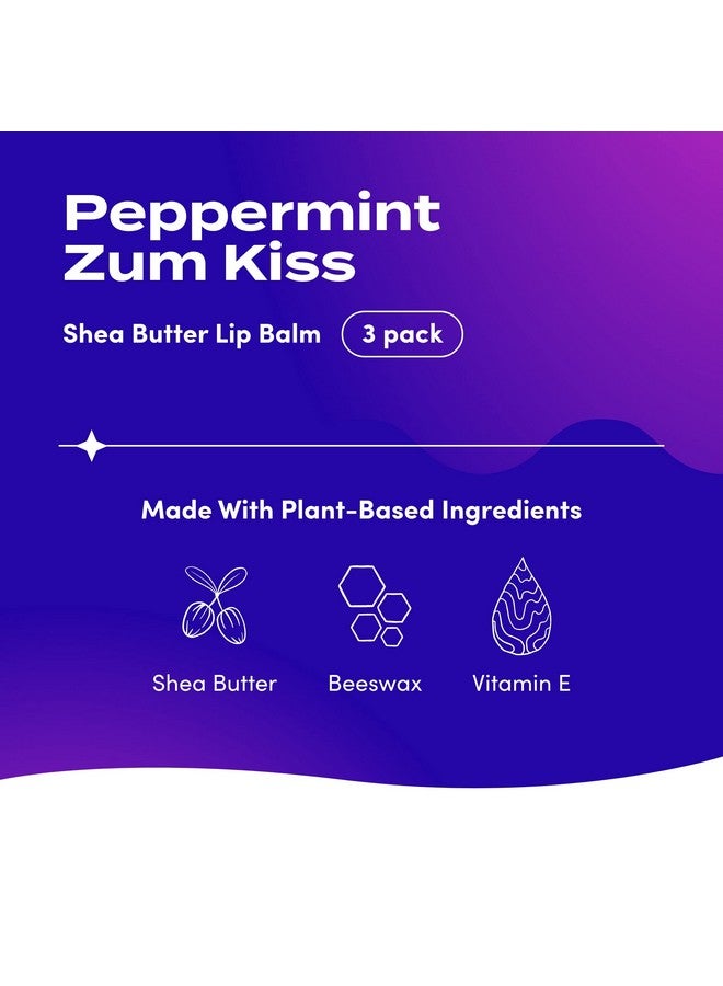 زم عود زوم بنكهة النعناع (عبوة من 3 قطع) مع زيت بذور دوار الشمس العضوي المعتمد، وشمع العسل، وزبدة الشيا، والزيوت العطرية النقية، وشمع كانديلا، وفيتامين هـ، والعسل، 0.15 أونصة - Image 2