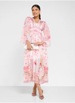 Abstract Print Dress
