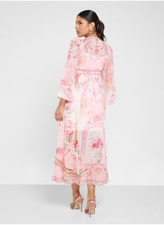 ELLA Abstract Print Dress  - Image 2