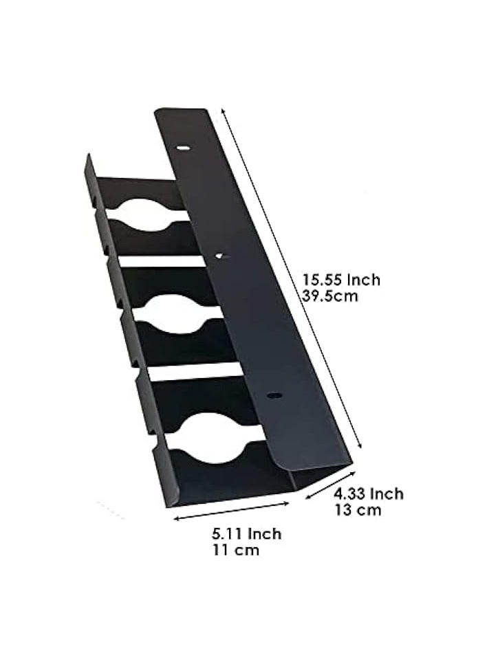 بروماس صينية فولاذية لإدارة الكابلات تحت المكتب، مع 4 قطع من ربطات العنق السلكية و4 قطع لاصقة قوية و3 براغي - Image 3