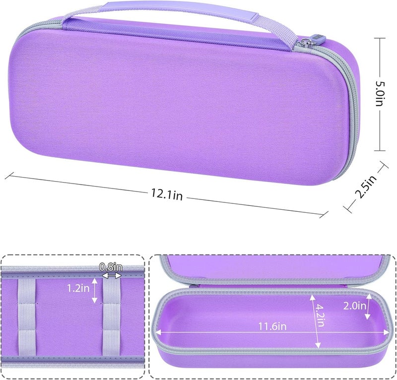 GWCASE Case Compatible with Houzzi/for NuDerma/for Signstek/for APREUTY/for FAZJEUNE/for NewWay Professional Clinical Portable Handheld High Frequency Skin Wand Machine, 6 Neon & Argon Wands-Purple - Image 5